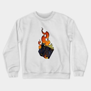 Burn baby burn! (large) Crewneck Sweatshirt